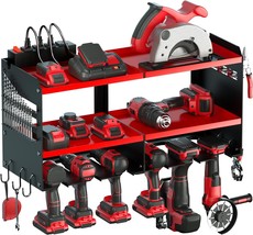 Power Tool Organizer With Charging Station, 6 Drill Holders Wall Mount,,... - $51.94