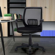 Mid-Back Mesh Height Adjustable Executive Chair with Lumbar Support - £76.11 GBP