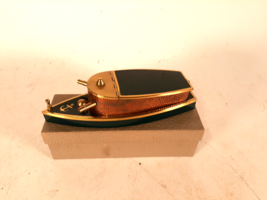 Rare Fabulous Art Deco Cigarette Case, Naval Gunboat, Circa 1930, Org. Box - $88.48