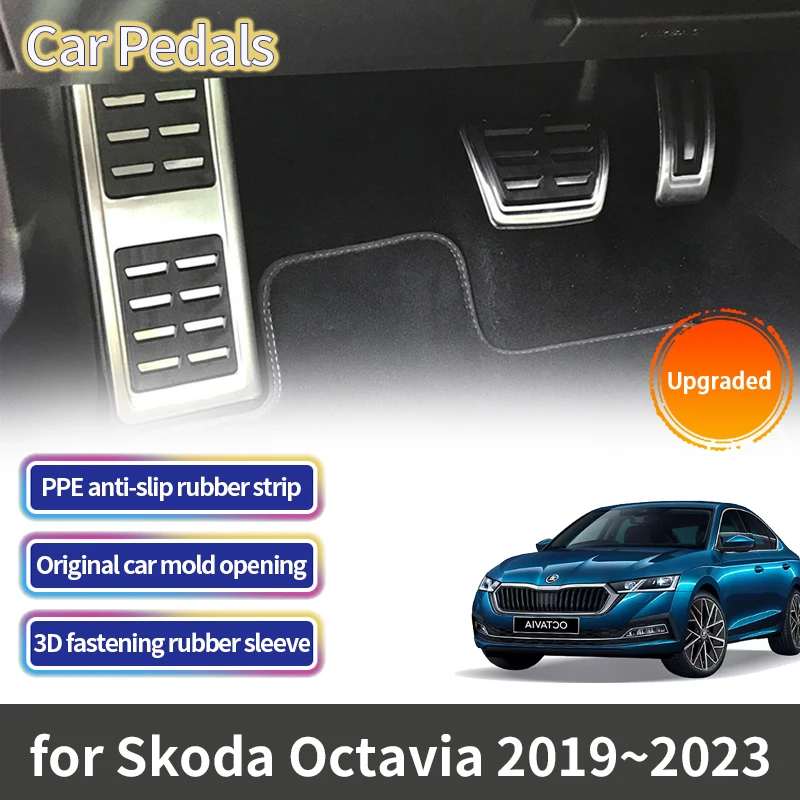 Oot pedals for skoda octavia mk4 iv nx 2019 2020 2021 2022 2023 accessories accelerator thumb200