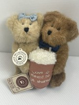 Boyds Bear BEARLOVE Love Is Ment To Be Shared Head Bean Collection Plush... - £9.37 GBP