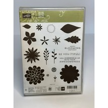 Pre-Used Stampin’ Up! Sale-A-Bration “Flower Patch” Set of 18 Photopolymer Stamp - $13.98