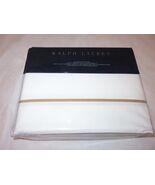 Ralph Lauren PALMER Percale 3P Queen Duvet Cover Shams Set Burnished Cha... - €242,18 EUR