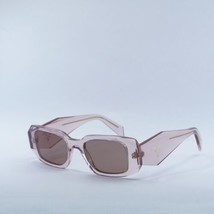 PRADA PR17WS 19Q10D Transparent Peach/Light Brown 49-20-145 Sunglasses New Au... - $304.08