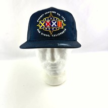 Vnt Super Bowl 1998 XXXII Game Day NFL Black Snap Back Hat Broncos Packers NEW - £9.95 GBP