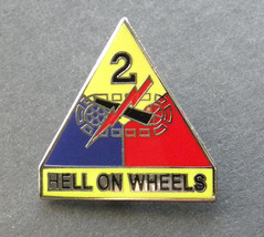 HELL ON WHEELS 2ND ARMORED DIVISION LAPEL PIN BADGE 1 INCH - £4.51 GBP