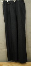 EUC Womens ORVIS Dark Charcoal Gray Lined 100% Wool Dress Slacks Size 14 - £27.06 GBP