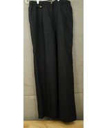 EUC Womens ORVIS Dark Charcoal Gray Lined 100% Wool Dress Slacks Size 14 - £27.17 GBP