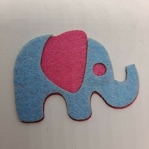 Elephant Applique Sew On Patch Felt scrapbook craft - £5.42 GBP