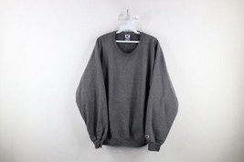 Vintage 90s Champion Mens XL Faded Blank Classic Logo Crewneck Sweatshirt Gray - £47.70 GBP