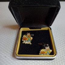 VINTAGE The Flintstones Fred and Barney Character Cufflink Set Cuff Link - $13.86