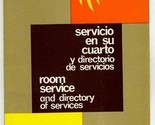 Continental Hilton Hotel Room Service Menu Guitar Door Hangar Menu 1970 ... - £42.91 GBP
