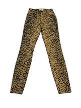 Good American Good Legs High Waist Skinny Jeans Leopard Size 0/25  Brown/Black - £35.22 GBP