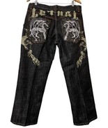 Imperious Delf Trading Jeans Dark Denim Y2k 90s Vintage Wide Leg Baggy 3... - $94.05