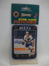 Brett Hull St Louis Blues NHL Hockey VTG 1992 Sealed Sew On Patch Made USA - £5.74 GBP
