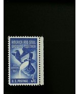 1957 3c Steel Industry &amp; America Growing Together Scott 1090 Mint F/VF NH - $0.99