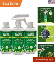 Unscented Triple-Action Produce Wash - 3 Bottles, Exceptional Freshness - €37,54 EUR