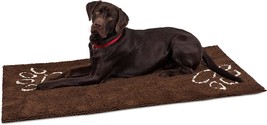 Birdrock Home Chenille Dog Doormat - Absorbent Surface To Keep, 60 X 30, Brown - £58.26 GBP