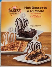 Dairy Queen Poster Hot Desserts A La Mode 22x28 dq2 - $14.84