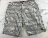 Oakley Shorts Mens 36 Dark Light Grey Camouflage Stripes Pockets Above Knee - $23.12