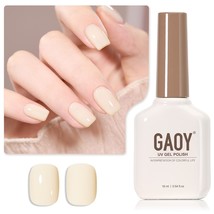 GAOY Jelly Nude Gel Nail Polish, 16ml Sheer White Soak Off - £9.26 GBP