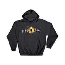Gold Vinyl Record Turntable Musical Wall Poster : Gift Hoodie Music Is Life Card - £28.77 GBP