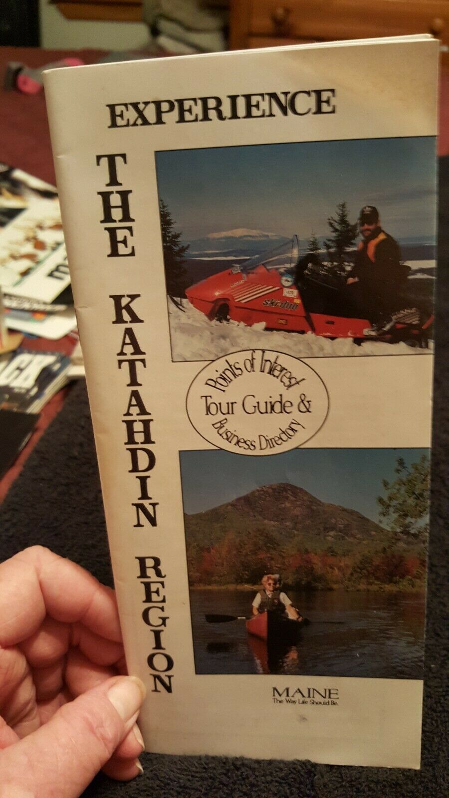 Vtg.  Katahdin Region 1993 Points Of Interest Tour Guide &amp; Bus. Director... - $4.89