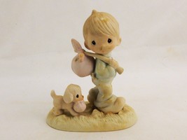 Jonathan &amp; David Figurine #E-0525, &quot;You Can&#39;t Run Away From God&quot;, 1983, ... - $14.65