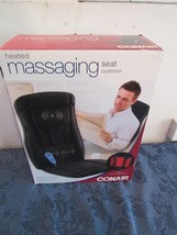 Conair Electric Massage Chair Pad Seat Heat Office Cushion Back Neck Vib... - $34.70