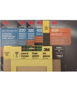 3M SANDPAPER Auto Boat Shop Home 9&quot;x11&quot;, 3-5 Sheets/Pk SELECT: Dry &#39;Dryo... - £3.93 GBP+