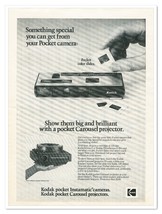 Print Ad Kodak Instamatic Camera &amp; Carousel Projector Vintage 1973 Adver... - $9.70