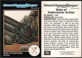 1991 TSR AD&amp;D Gold Border Dungeons &amp; Dragons RPG Fantasy Art Card #76 Magic Helm - $6.92