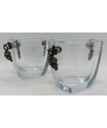2 Mid-Century Modern Strombergshyttan Danish Glass Vases Grape Cluster H... - $494.01