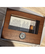 Cedar Wood Cigar Box Humidor Glass Top W Hygrometer &amp; Divider For 20-30 ... - £43.56 GBP