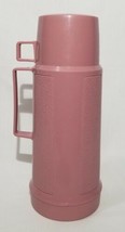 Retro Vtg 80s,90s Thermos Insulated Narrow Neck Vac Bottle Food Jar 32oz Pink - £15.52 GBP