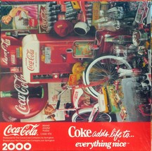 Hallmark Coke Adds Life To Everything Nice 2000 pc Jigsaw Puzzle Coca Co... - $24.74