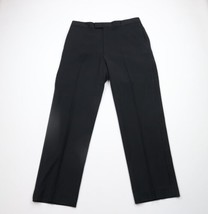 Vintage Streetwear Mens 36x32 Satin Striped Tuxedo Prom Trousers Pants Black - £41.97 GBP