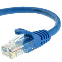  Cat5e Ethernet Cable20 ft Blue Patch Cable Snagless Cat5e Cable Net - £22.55 GBP