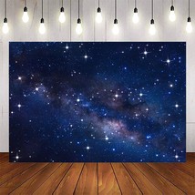 Starry Night Sky Backdrop Universe Space Photography Background Adventure Birthd - £28.27 GBP