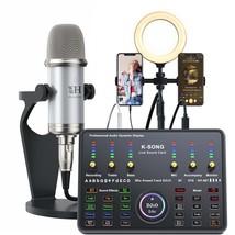 Podcast Device Suit Audio Interface With Heart-Shaped Design Bm800 Micro... - £136.26 GBP