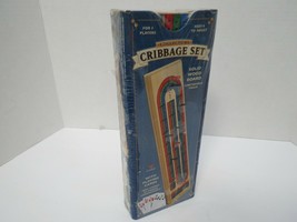 Cardinal Industries Solid Wood Continuous Track Cribbage Set New Sealed - $11.95