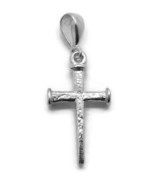 Nail Cross Pendant Charm .925 Sterling Silver - $742.27 MXN