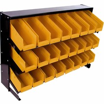 Garage Tools Storage Organizer Hanging 24 Bins Wall Rack Trays Shelving System - £115.93 GBP