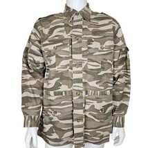 Cabelas Safari Series Field Jacket Shirt Shacket Mens Large Desert Camo Cotton - £45.95 GBP