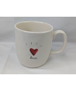 Rae Dunn Magenta Love Red Heart Mug Coffee Cup - $25.95