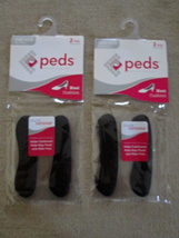 Lot of 2 NWT Peds 2 Pair Pack Heel Cool Defense Cushions Black One Size - £9.55 GBP