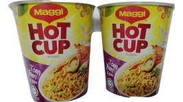 Maggi Hot Cup Tom Yum Flavour Noodles 2 Bowl x 61g FREE SHIPPING - £23.48 GBP