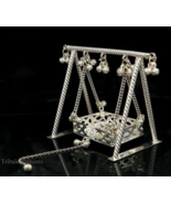 925 sterling silver handmade lord Krishna swing Jhula - $258.11 CAD