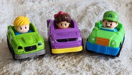 Fisher-Price Little People Wheelies Cars Lot of 3 - £11.52 GBP