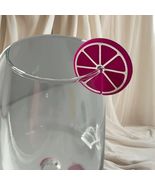 Colorful Citrus Drink Marker Charms – Set of 5 Glass Identifiers - $9.85